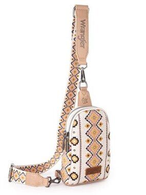 Canvas Crossbody Bag Sling Chest Bag Women Adjustable Strap Small Purse